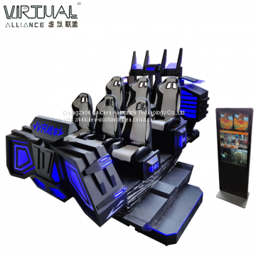 High Quality Real Feeling 6 Seats Virtual Reality Cinema Theaters 9D VR Simulator Cinema Game Machine