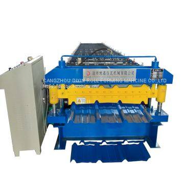 Automatic zinc roofing panel double layer ibr and corrugated profile roofing wall panel metal roof roll forming making machine