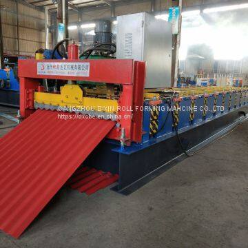 Fast Speed Corrugated IBR Roof Sheet Tile Making Cold Roll Forming Machine Made In Cangzhou City With Good Quality photo-2