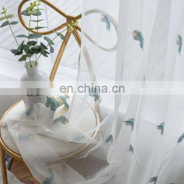 New style window embroider feather contemporary and contracted sitting room bedroom study wholesale curtain sheer