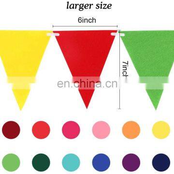 New Design Bunting Banner Printed Triangle Felt Advertising Flag photo-2