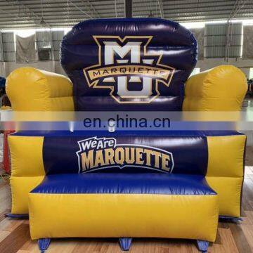 Wholesale PVC Tarpaulin Advertising Big Inflatable Chair With Customized Sponsor Logo Printing photo-2