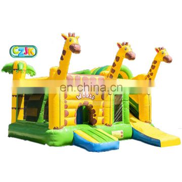 giraffe jumper inflatable bouncer jumping bouncy castle bounce house with slide