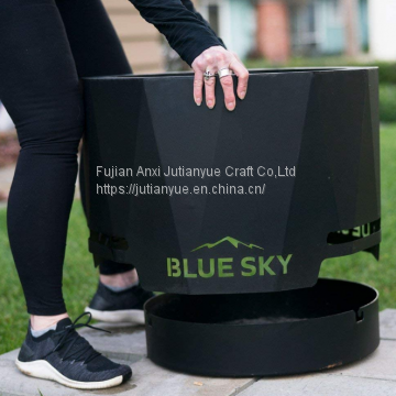 Ceramic Tile Mosaic Parquet Outdoor Rectangular Fire Pit Table photo-2