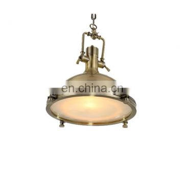 Retro Decorative Edison Copper Hanging Chandelier Chrome Brass Pendant Lamp