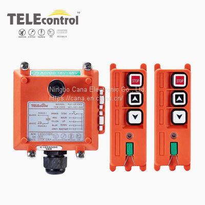 Telecontrol UTING F21-2S Industrial Radio Remote Control AC/DC Universal Wireless Control for Crane 2 Transmitters 1 Receiver