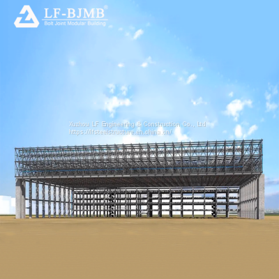 Prefabricated Space Frame Roof Construction Steel Structure Aircraft Hangar For Sale photo-4