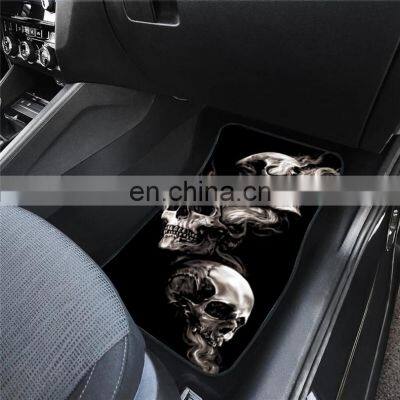 Big Skull Car Pads Carpet Universal Car Floor Foot Mats Sublimation Anti-Slip Neoprene Interior Protect Carpet Rug Accessories photo-3