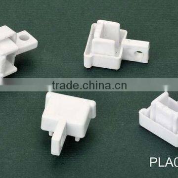 Curtain track end caps