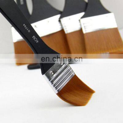 6styles Watercolor oil Art Paint Brush Nylon Hair painting art brush Easy To Clean wooden cleaning brush