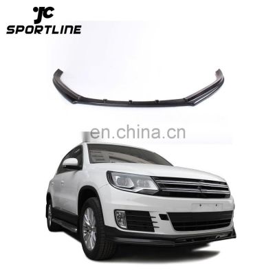 Front Bumper Diffuser Carbon Fiber Lip For Volkswagen VW Tiguan R