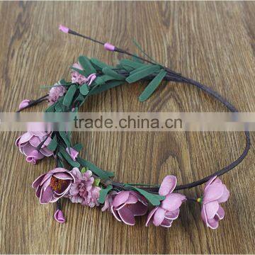 New Design Bridal Artificial Flower Wedding Beach Hair Wreath photo-6