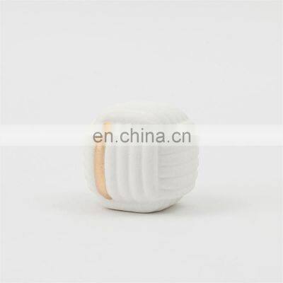 Nordic Art Round Matte Color Table Decor Pieces Ceramic Sculpture photo-3