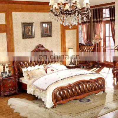 Modern custom designed classic bedroom furniture hotel bed frame simple iron metal high quality double bed