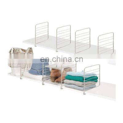 Versatile Metal Wire Closet Shelf Separator for Organization in Bedroom, Bathroom, Kitchen and Office Shelf photo-4