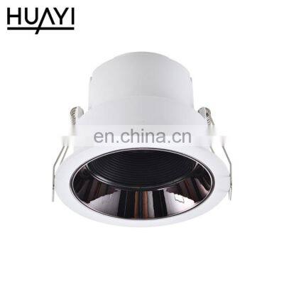 HUAYI New Design Home Checkroom Indoor Decoration Plastic Pure Aluminium Recessed Spot Light