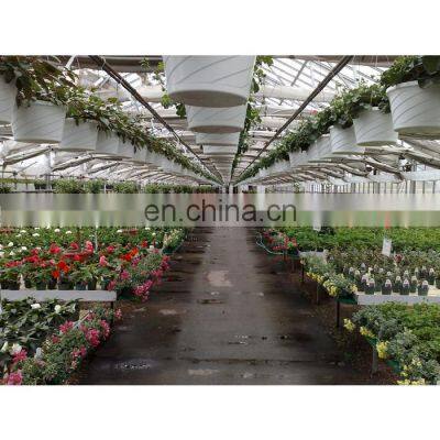 premium galvanized steel frame glass greenhouse