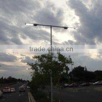 ip65 aluminum high lumens street led light, with 12Mtrs Pole, Double Light