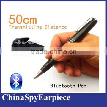 Long Distance Metal Bluetooth Pen Micro Hidden Earpiece