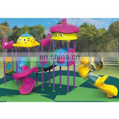 Exciting children playground for fun plastic slide