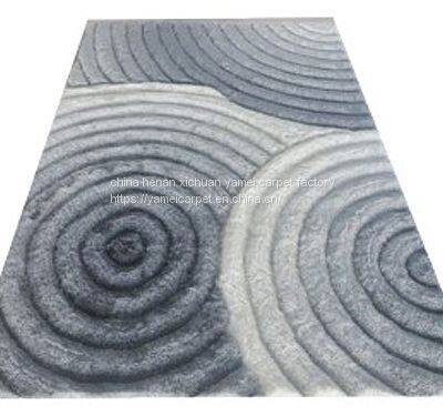 Yamei Lagend 3D High Quality Polyester Shaggy Carpet Korea Silk Shaggy Carpet and Rug photo-4