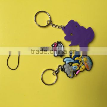 2015 3d soft pvc key ring , pvc keychain , soft pvc key holder ,