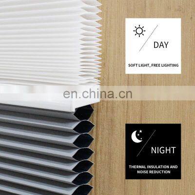 Custom Dual Cell Light Filtering Honeycomb Blinds Blackout Shade Cellular Honeycomb Shade Wifi Smart
