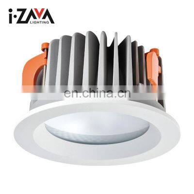 Manufacturer 205MM Cut-out Office Showroom Shop Round Light Recessed Mount Ceiling Led Downlights