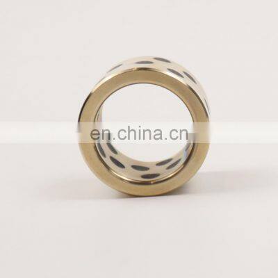 Oil Free Composite Copper Alloy Graphite Plugged Brass Shaft Bushing Bearing photo-3