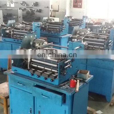 UTP460 4 Color Desk Top Mini Garment Satin Label Printing Machine, Wash Care Polyester Ribbon Rotary Letterpress Printer