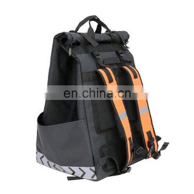 Heavy Duty Waterproof Durable Backpack Customized Brand Quality Bike Large Insulated Roll Top Food Delivery Bag