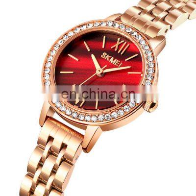 New Arrival Skmei 1711 Wholesale Fashion Designer Lady Watch Women Wristwatch Stainless Steel Quartz Strap