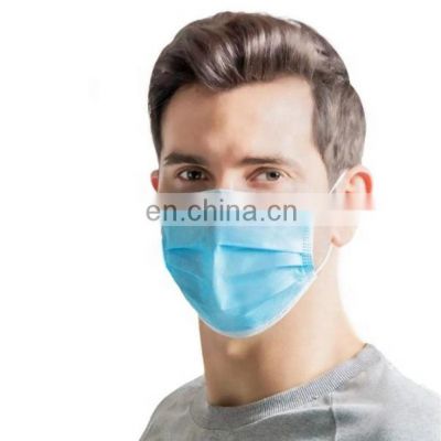 Earloop 3 ply surgical face mask earloop Disposable Masks Factory Wholesale 3-ply Disposable Dust Face Mask