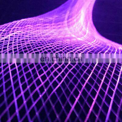 Decoration Light String Christmas tree led  net light outdoor colorful decorative waterproof fiber optic mesh netting light