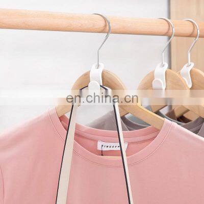 Private Label Professional Personalised Heavy Duty Plastic Coat Customised Anti Theft Pink Travel White Hangers photo-4