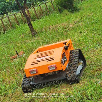 radio control lawn mower, China grass cutter price, tracked robot mower for sale