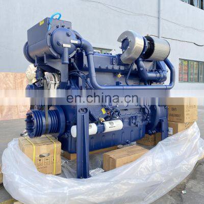 Venda quente - Motor diesel para barco original Weichai WD12C400-21 de 400cv e 2100rpm photo-4
