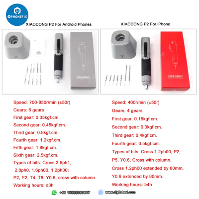 XIAODONG Brushless Electric Screwdriver for IPhone and Android Tablets photo-2