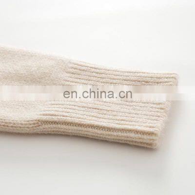 New Design 100% Pure Cashmere Pullover Round-Neck Solid Color Sweater Plus Size Casual Winter Wear With Front Logo