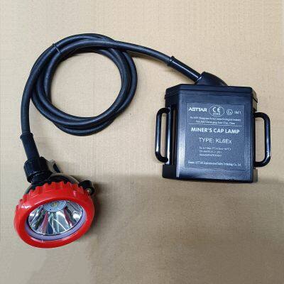 KL6Ex ATEX certified 6Ah rechargeable LED miner headlamp safety hard hat lamp