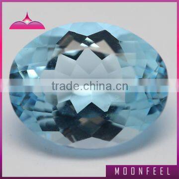 loose natural oval shape topaz gemstone