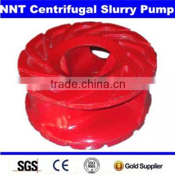 Sand dredging pump wear resistant impeller