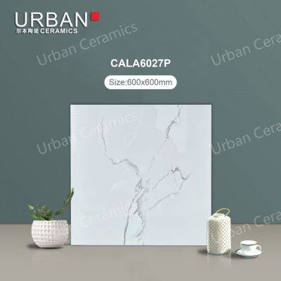 2025 New Design 600X600mm Vitrified Ceramic Glazed Polished Porcelain Marble Floor Wall Tile