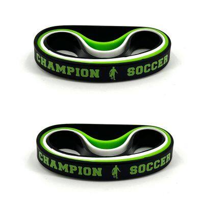 Factory Price in Stock Football Match Striped Design As a Set Printed Champion Big Stretch Soccer Sport Silicone Bracelet photo-6