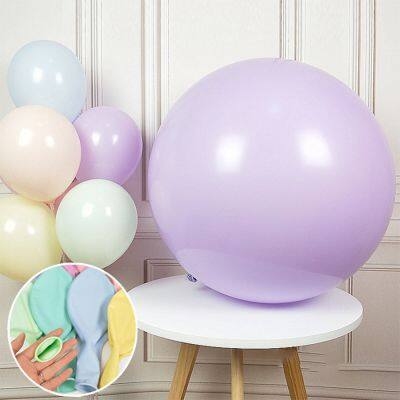 Best Price Large Big Latex Rubber Inflatable Helium Air Macaroon Color Thick Pastel Blue Colored 36 Inches Balloon