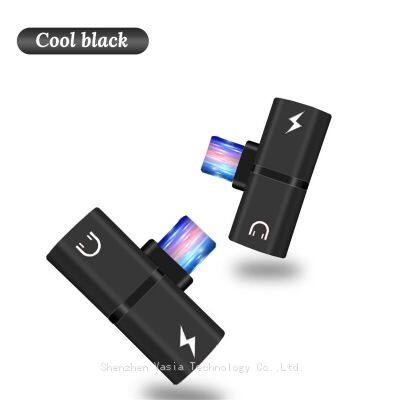 Factory Wholesale Hot Selling 2-in-1 Headphones and Charging Converter for iPhone Charging Headphone Splitter