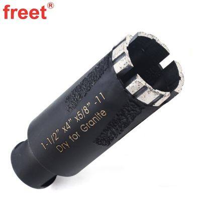 Premium 1-1/2 Inch Diamond Core Drill Bits for Dry Granite Drilling