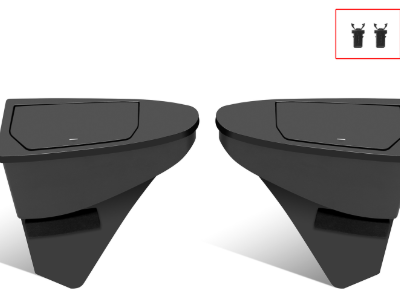 Car Door Rubbish Bin for 2025 Tesla Model Y Juniper - CW25042800 Dual-Pack TPE Trash Can Accessories