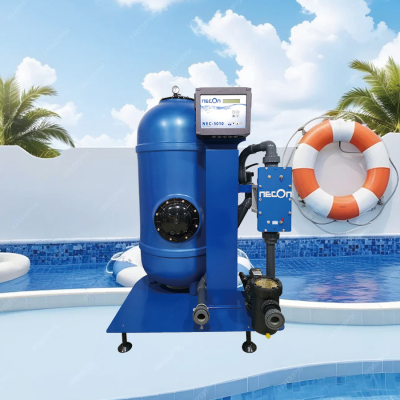 NECON Komplett-Technik,Integrated machine, effectively removes all pollutants from the water Pure physical water purification method