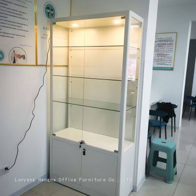 Unidad de exhibición de vidrio industrial duradera para tiendas, museos u oficinas, personalizada para la presentación de productos photo-5